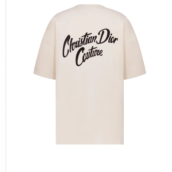 Dior Cream Short Sleeve Men's Tee